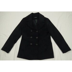 Lauren Ralph Lauren Wool Double Breasted Womens Full Button Peacoat Jacket 14